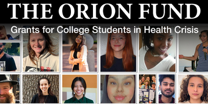  The Orion Fund logo and headshots of students