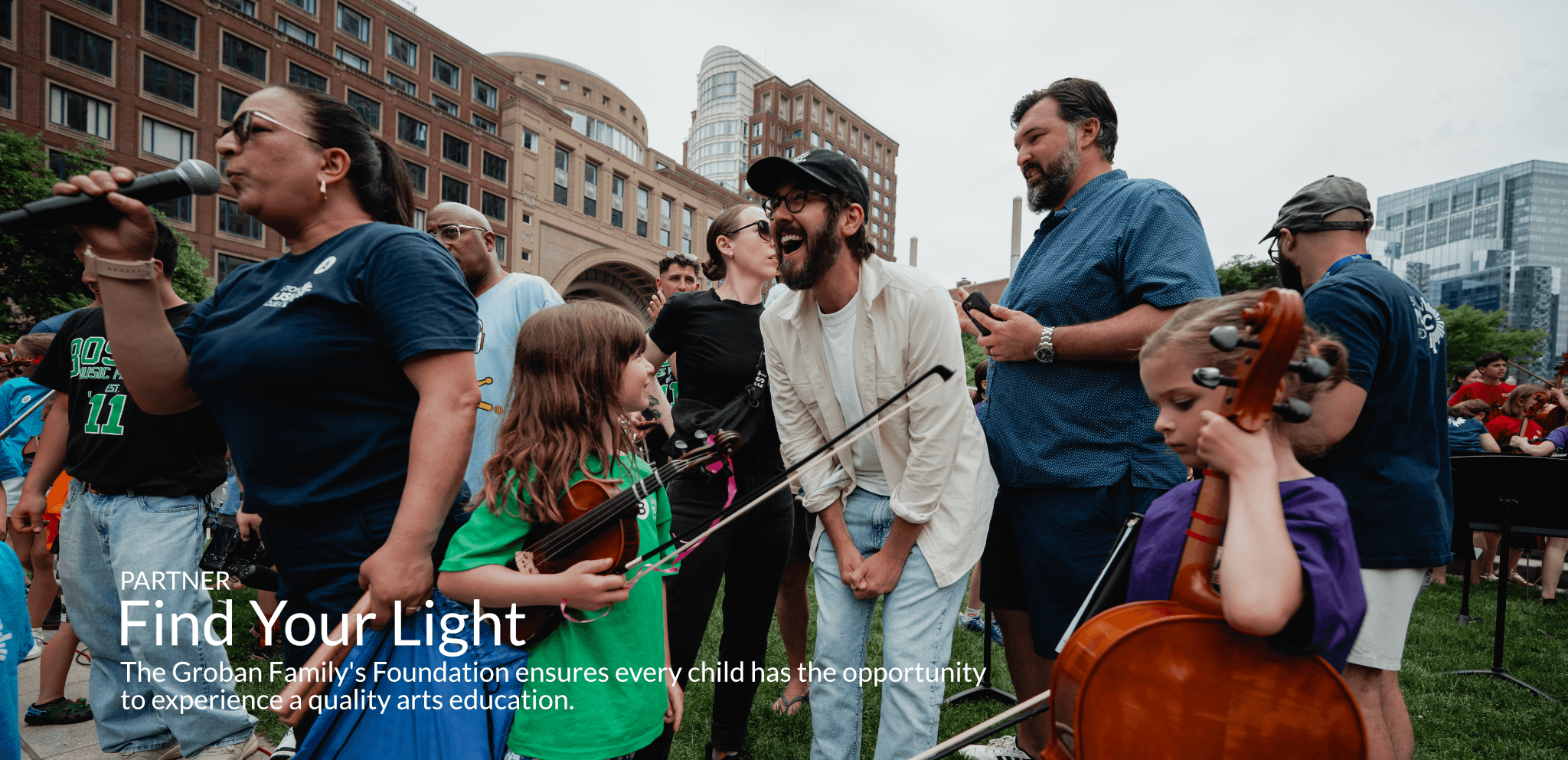 PARTNER Find Your Light Josh Groban's Foundation ensures every child has the opportunity to experience a quality arts education
